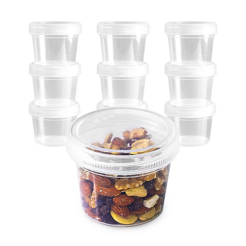 일상곳곳 다회용 스크류 밀폐용기, 10개, 1호(300ml)
