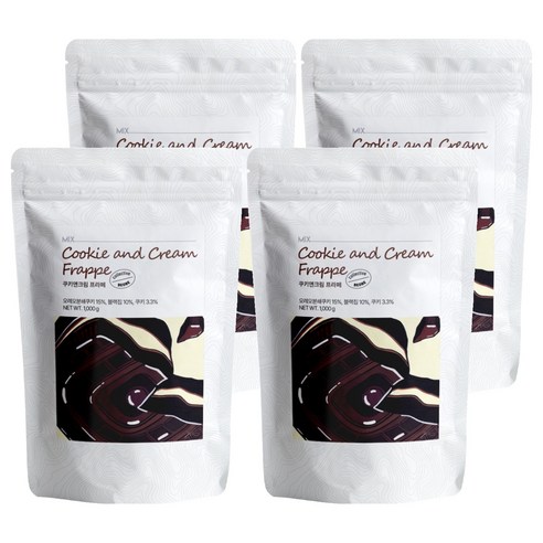 베오베 쿠키앤크림 프라페 분말, 1kg, 1개입, 4개