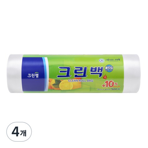 크린랲 크린롤백 30cm x 45cm, 500개입, 4개