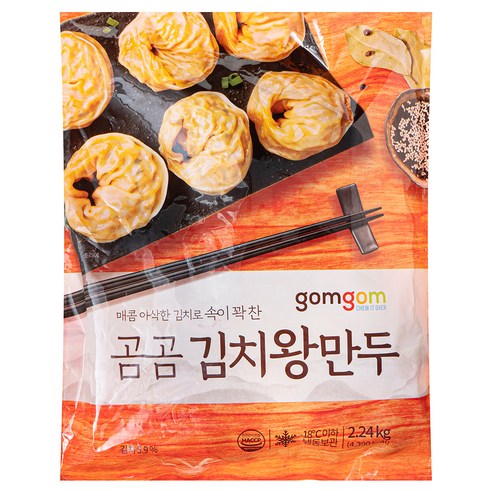 김치왕만두는 신선한 김치와 구수한 고기를 함께 즐길 수 있는 제품입니다.