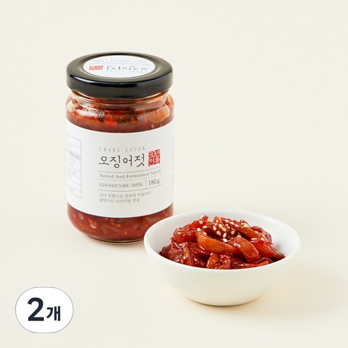 광천 오징어젓, 180g, 2개