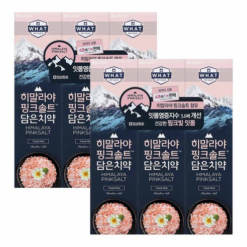 히말라야핑크솔트 담은 치약 플로럴, 6개, 100g