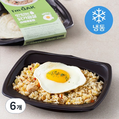 아임닭 맛있는 닭가슴살 야채볶음밥 (냉동), 195g, 6개
