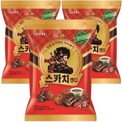 스카치 커피, 157g, 3개