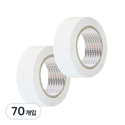 엠파이어 양면테이프 5mm x 30m, 화이트 반투명, 70개입
