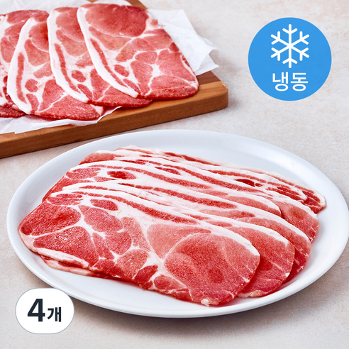 수입 왕목살 목전지 제육볶음용 (냉동), 4개, 800g
