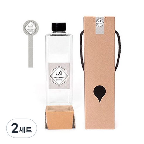 DTS500 500ml 페트병 패키지 SET, 2세트, 페트병10개+1P박스10개+실링지10개+라벨1-10개+라벨2-10개+봉인라벨10개, 옵션 8