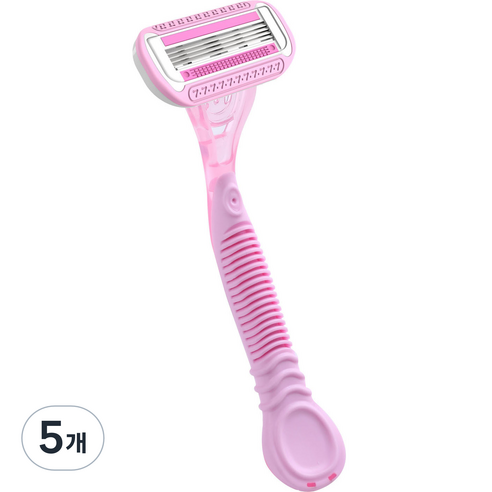 하이어리 컬러풀 여성용 면도기 핑크, 1개입, 5개