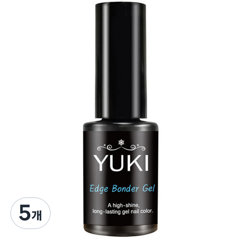 유키 엣지 본더 네일 젤, 5ml, 5개