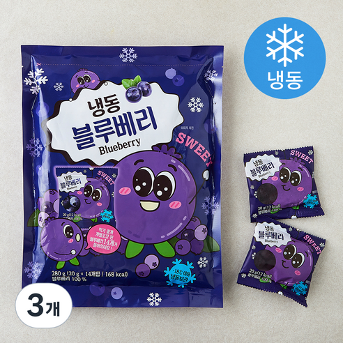 자연원 블루베리 14개입 (냉동), 3개, 280g