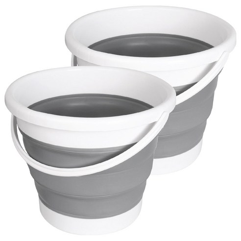 모나코올리브 다용도 폴딩 바스켓 5L, 그레이, 2개