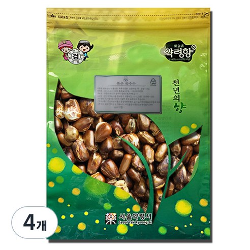 천지가약초 볶은 옥수수차, 1kg, 1개, 4개