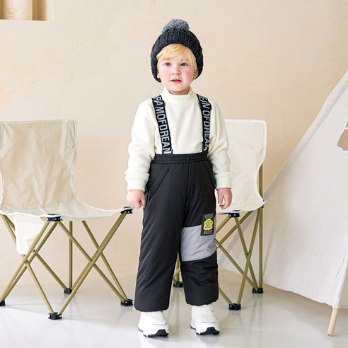 월튼키즈 아동용 컬러 블럭 썰매 팬츠