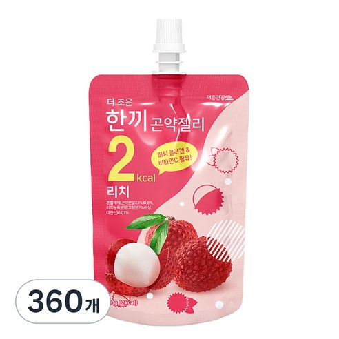 더존건강 더 조은 한끼곤약젤리 리치, 150g, 360개