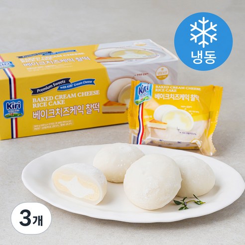 끼리 베이크 치즈케익 찰떡 (냉동), 60g, 6개입, 3개