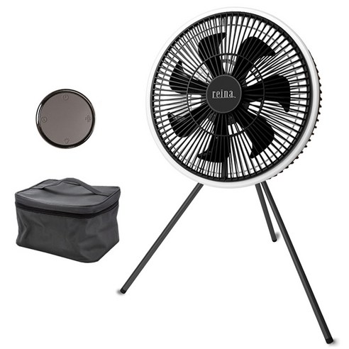 무선선풍기 레이나 28cm 무선 캠핑용 서큘레이터 타프팬 USB충전 LED램프 리모컨 보관가방, 혼합색상, RF-1122 Best Top3