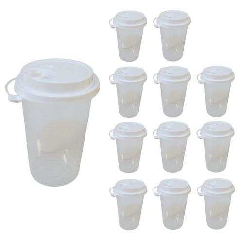 생활을그리다 다회용 리유저블 컵 500ml + 일반 뚜껑 세트, 12세트, 1개