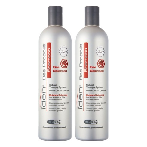 아이덴 비 프로폴리스 발란시드 샴푸, 473ml, 2개