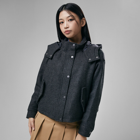 POMTOR 가을 남자 더블 트렌치 코트 오버핏 트렌치 코트 12 미쏘 여성용 울 후드 점퍼_MIWJJDV19C
