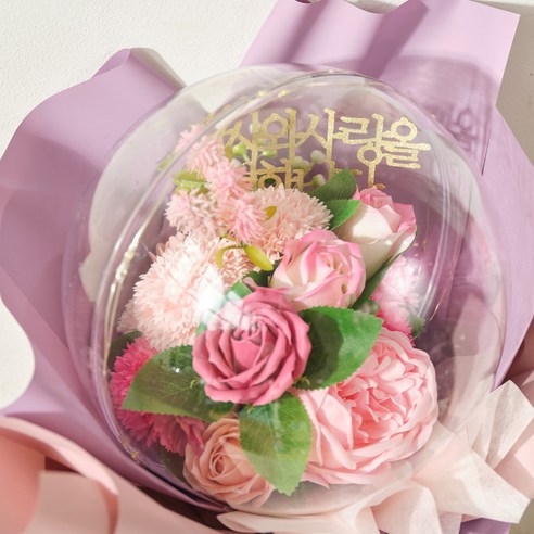 특별한 순간을 빛내주는 비누꽃 카네이션 꽃다발