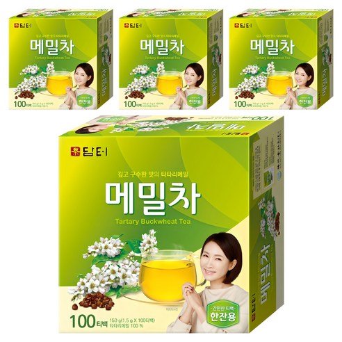 담터 메밀차100T/차/티백, 1.5g, 100개입, 4개