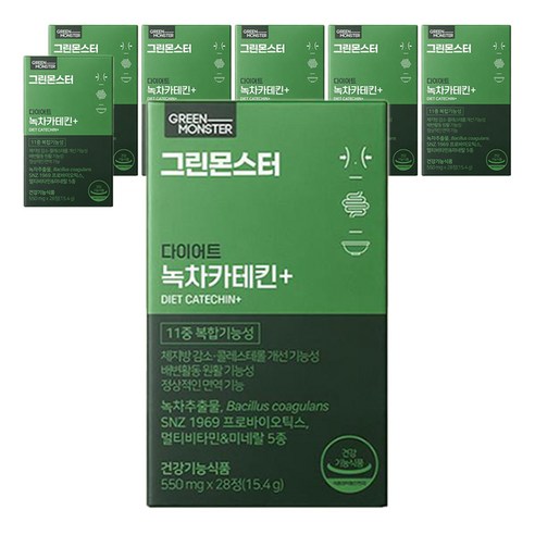 그린몬스터 다이어트 녹차카테킨 플러스, 28정, 7개