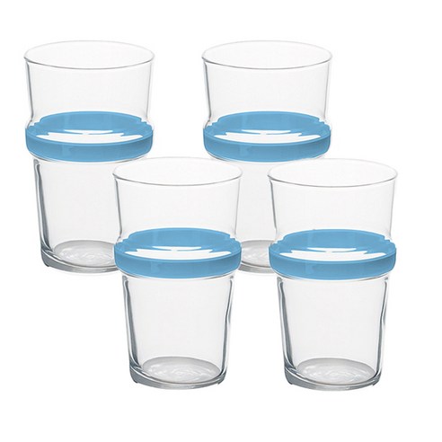 루미낙 스테레오 텀블러 4p, 블루, 320ml