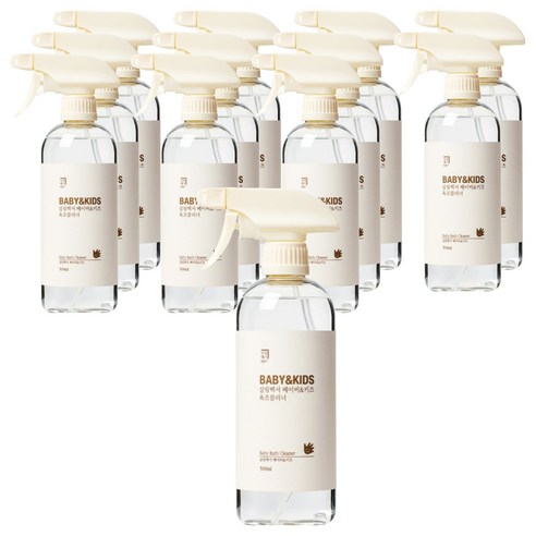 살림백서 베이비 & 키즈 욕조클리너, 12개, 500ml