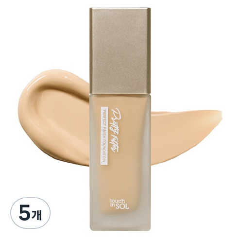 터치인솔 프리티필터 퍼펙트 피니시 리퀴드 파운데이션 35g, 1호 라이트, 5개