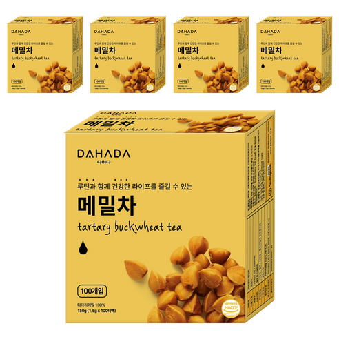 다하다 메밀차, 1.5g, 100개입, 5개
