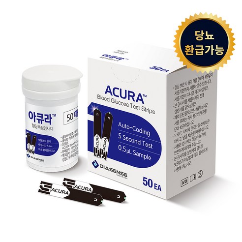 아큐라플러스 혈당측정검사지, 1개, 50개입