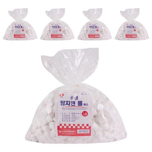 수성메디칼 탈지면 롤 에스 3호 450g, 5개