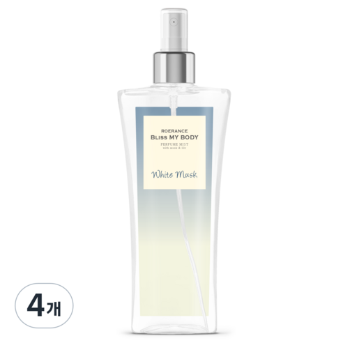 로에랑스 바디미스트 화이트머스크, 250ml, 4개