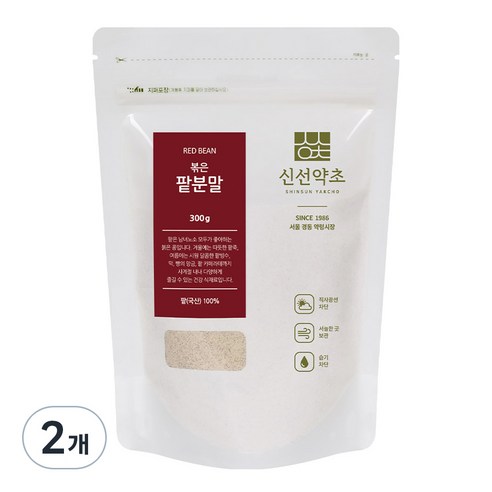 신선약초 볶은 팥분말, 300g, 2개
