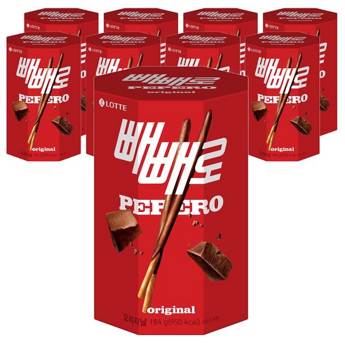 롯데제과 오리지널 빼빼로, 184g, 9개