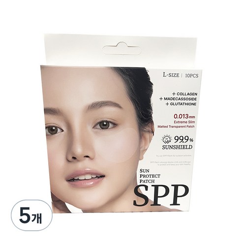 SPP 무광 투명썬패치 10p, 5개