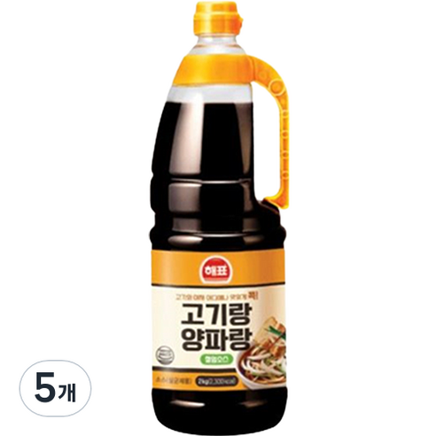 해표 고기랑 양파랑 절임소스, 5개, 2kg