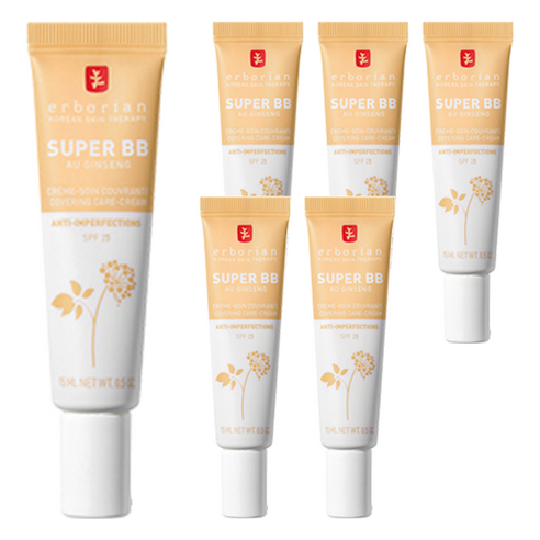 에르보리앙 슈퍼 BB SPF25, 누드, 15ml, 6개
