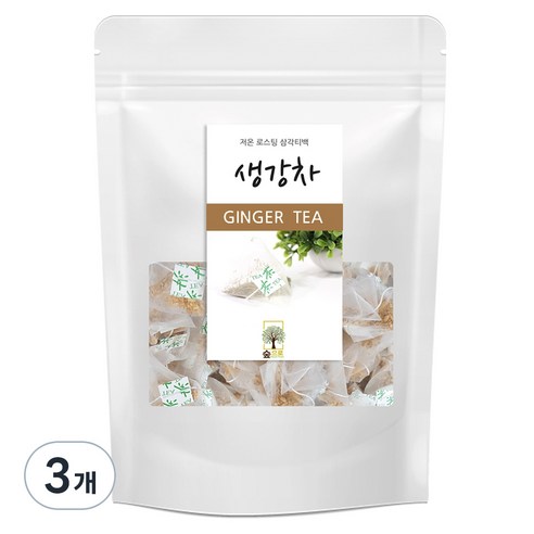 숲으로허브 생강차 삼각티백, 1g, 100개입, 3개