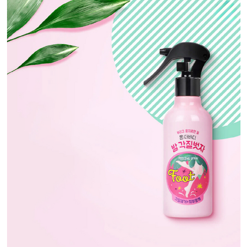 뿌리는 풋필링으로 쉽고 간편하게 매끈한 발 완성!