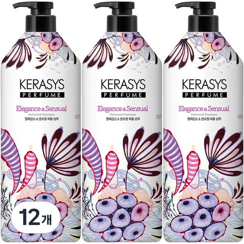 케라시스 엘레강스 앤 센슈얼 퍼퓸 샴푸, 980ml, 12개