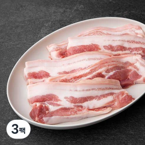 몬트락 한돈 제주돼지 무항생제 오겹살 구이용 (냉장), 500g, 3팩