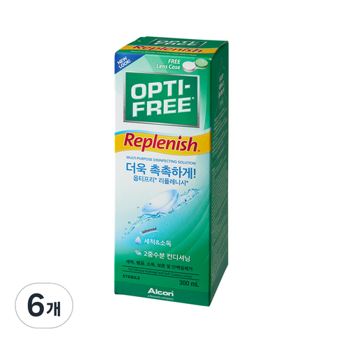 옵티프리 리플레니시 렌즈관리액, 300ml, 6개