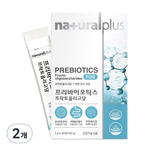 내츄럴플러스 프리바이오틱스 프락토올리고당 FOS, 2개, 150g