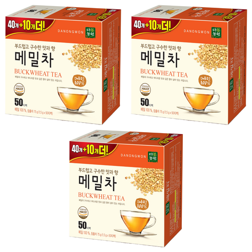 다농원 메밀차 구수한맛, 1.5g, 50개입, 3개