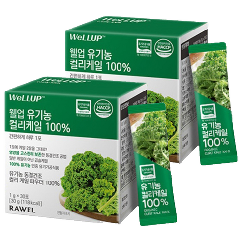 웰업 유기농 컬리케일 건강분말 30p, 30g, 2박스