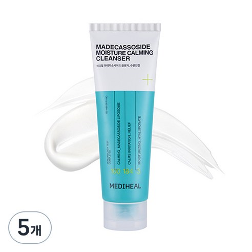 메디힐 마데카소사이드 수분 진정 클렌징폼, 120ml, 5개