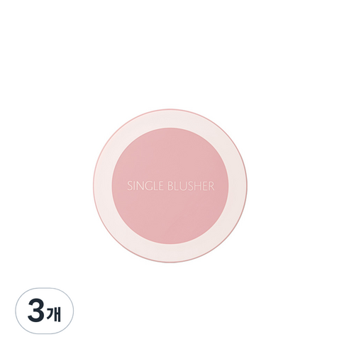 샘물 싱글 블러셔 5g, PK10 베이핑크, 3개