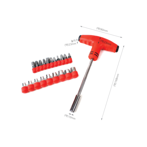 코텍스 T자형 드라이버 세트, 1세트