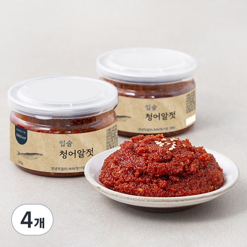 입술젓갈 청어알젓, 4개, 150g